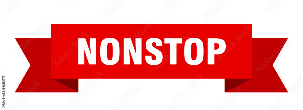 nonstop ribbon. nonstop paper band banner sign nonstop ribbon. nonstop paper band banner sign