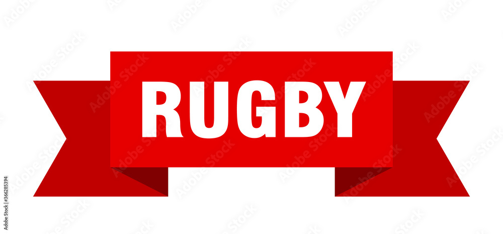 rugby ribbon. rugby paper band banner sign rugby ribbon. rugby paper band banner sign