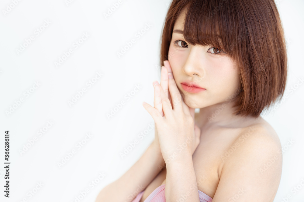 Headshot portrait of young asian woman sexy girl using as background cosmetics woman makeup fashion people model Headshot portrait of young asian woman sexy girl using as background cosmetics woman makeup fashion people model