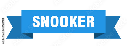 snooker ribbon. snooker paper band banner sign