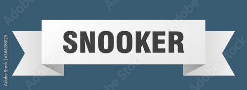 snooker ribbon. snooker paper band banner sign