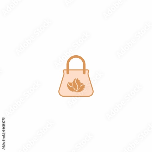Coffee Logo Bag Minimal Design Vector