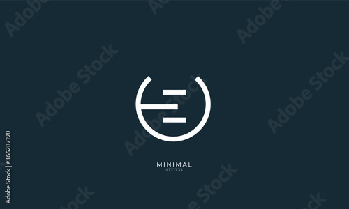 Free Download Alphabet letter icon logo UE or EU - GFXLoad