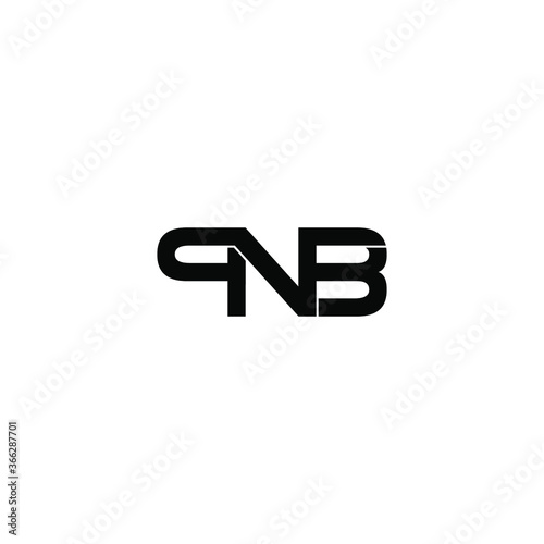 pnb letter original monogram logo design