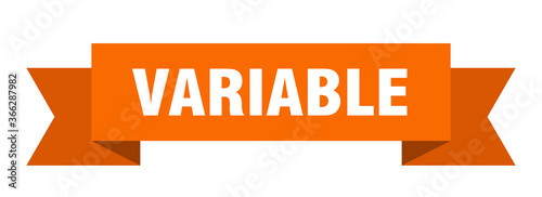 variable ribbon. variable paper band banner sign