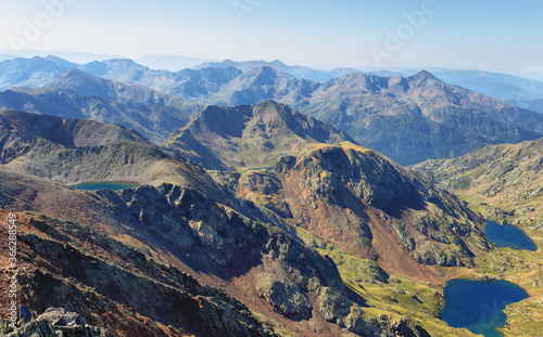 Views from Pica d Estats  top of Catalonia  Pyrenees