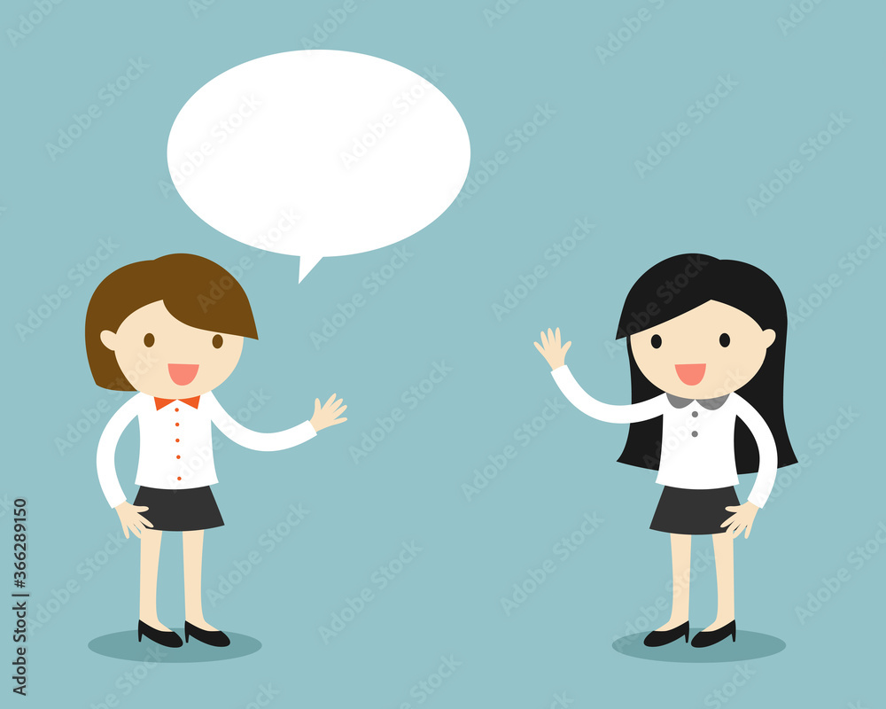 Business concept, A business woman talking about something to another woman. Business concept, A business woman talking about something to another woman.