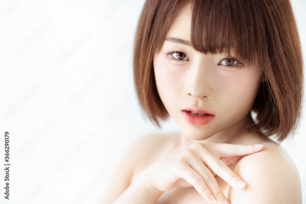 Headshot portrait of young asian woman sexy girl using as background cosmetics woman makeup fashion people model Headshot portrait of young asian woman sexy girl using as background cosmetics woman makeup fashion people model