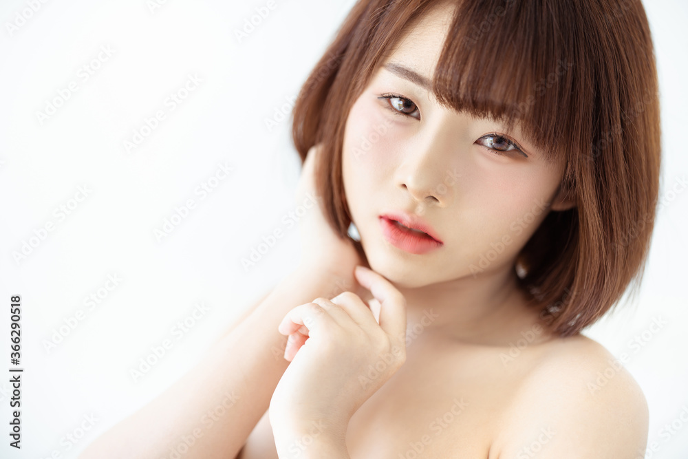 Headshot portrait of young asian woman sexy girl using as background cosmetics woman makeup fashion people model Headshot portrait of young asian woman sexy girl using as background cosmetics woman makeup fashion people model
