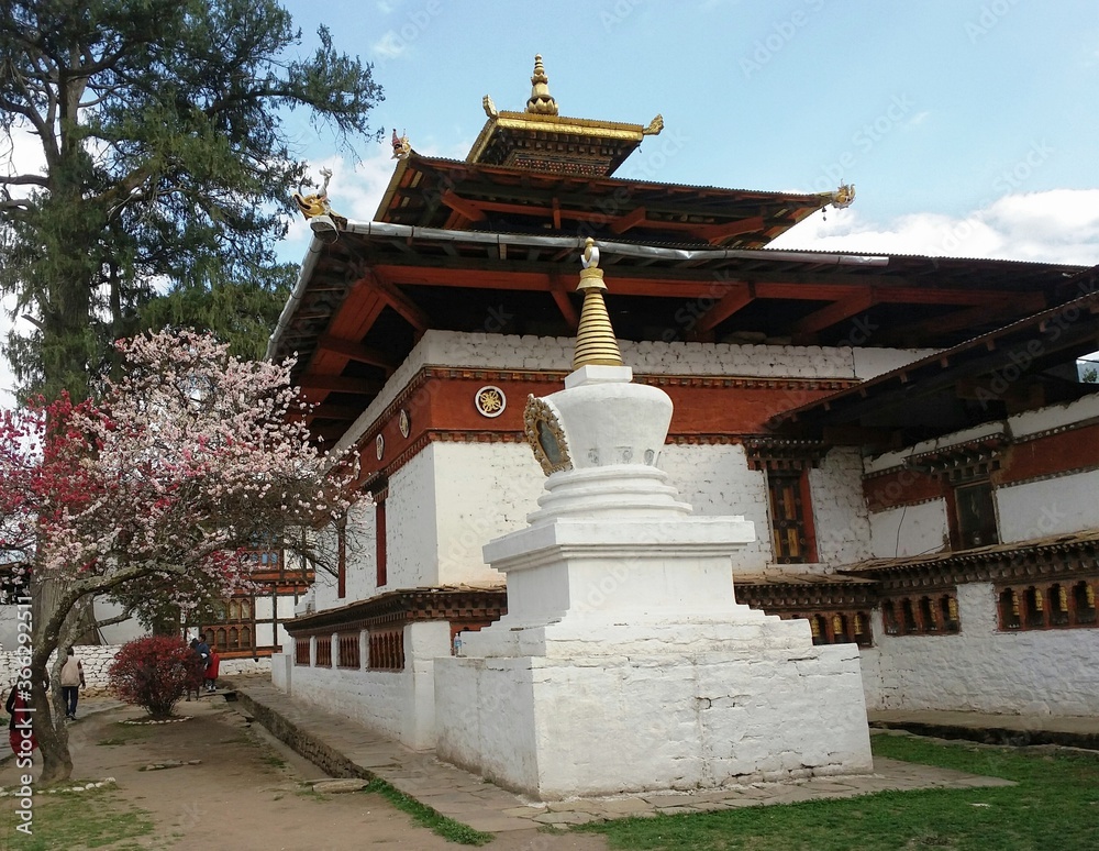 Naklejka premium View of the Kichu Lhakhang temple