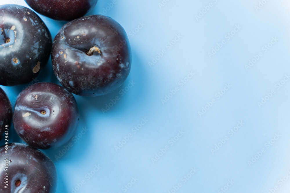 close up of fresh plum