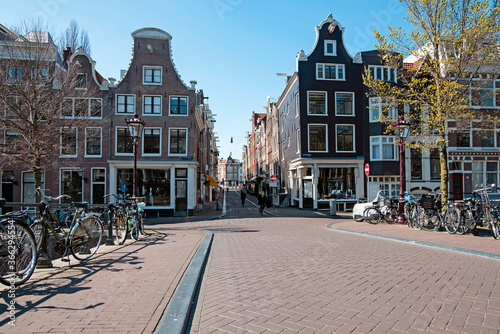 City scenic from Amsterdam at the Keizersgracht in the Netherlands