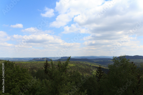 Ausblick in die Sächsische  Schweiz
