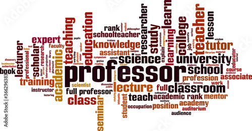Professor word cloud
