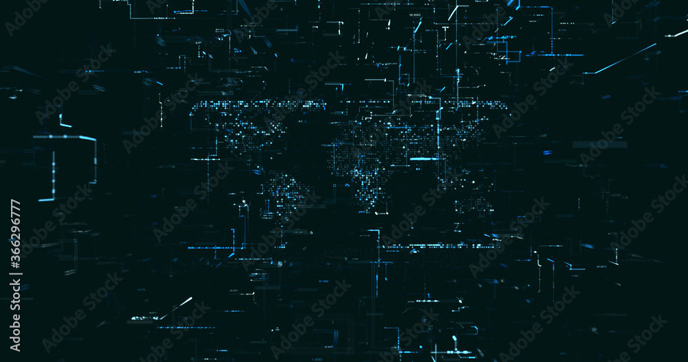 Abstract digital network data background, 3D rendering Abstract digital network data background, 3D rendering