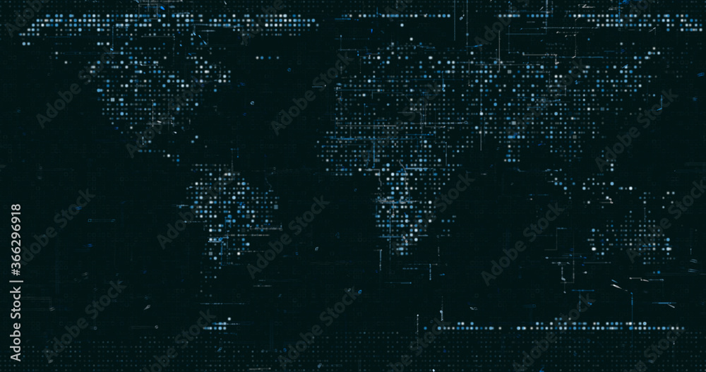 Obraz premium Abstract digital network data background, 3D rendering