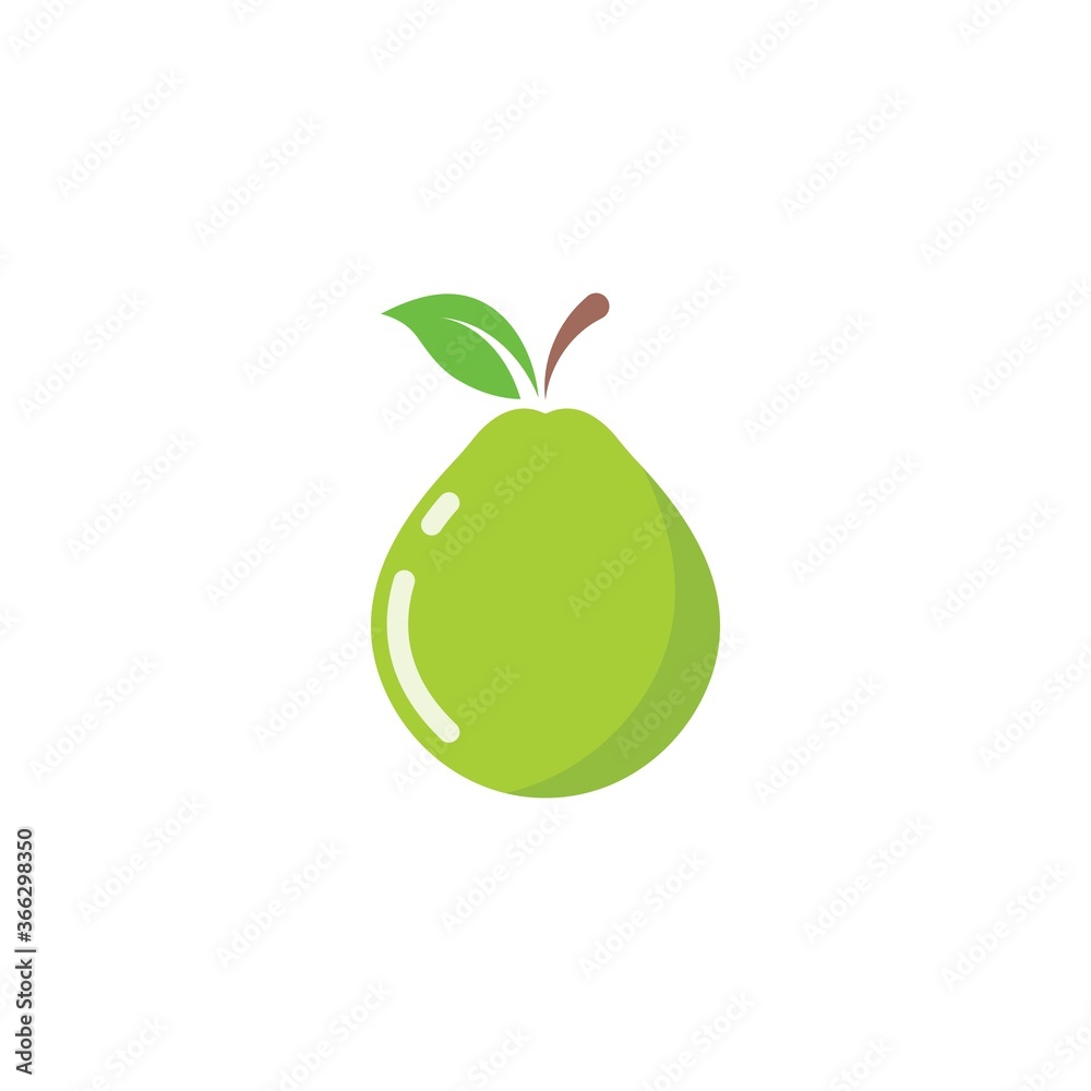 guava fruit vector icon illustration design guava fruit vector icon illustration design