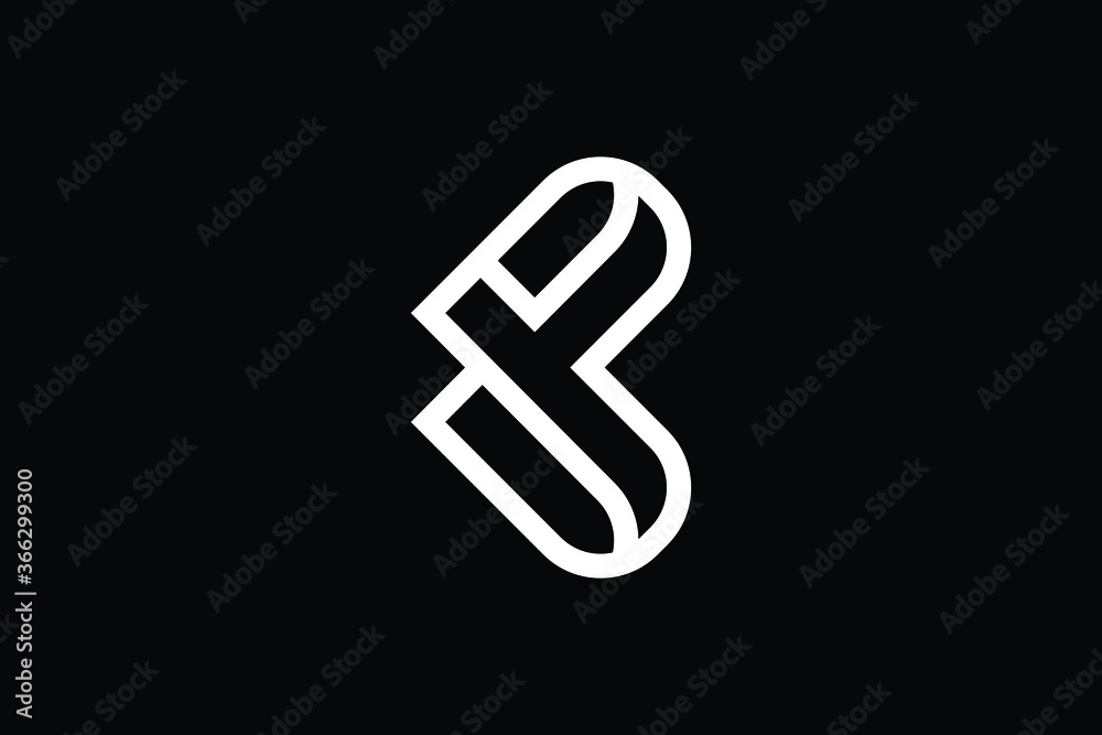 Minimal Innovative Initial BP logo and PB logo. Letter B LOGO creative elegant Monogram. Premium Business logo icon. White color on black background Minimal Innovative Initial BP logo and PB logo. Letter B LOGO creative elegant Monogram. Premium Business logo icon. White color on black background