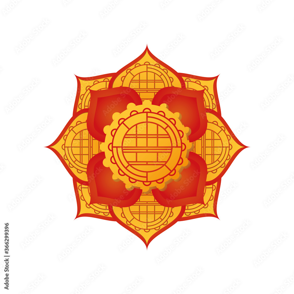 chinese element classic, golden chinese ornament