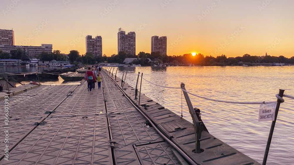 Sunset on the Bridge