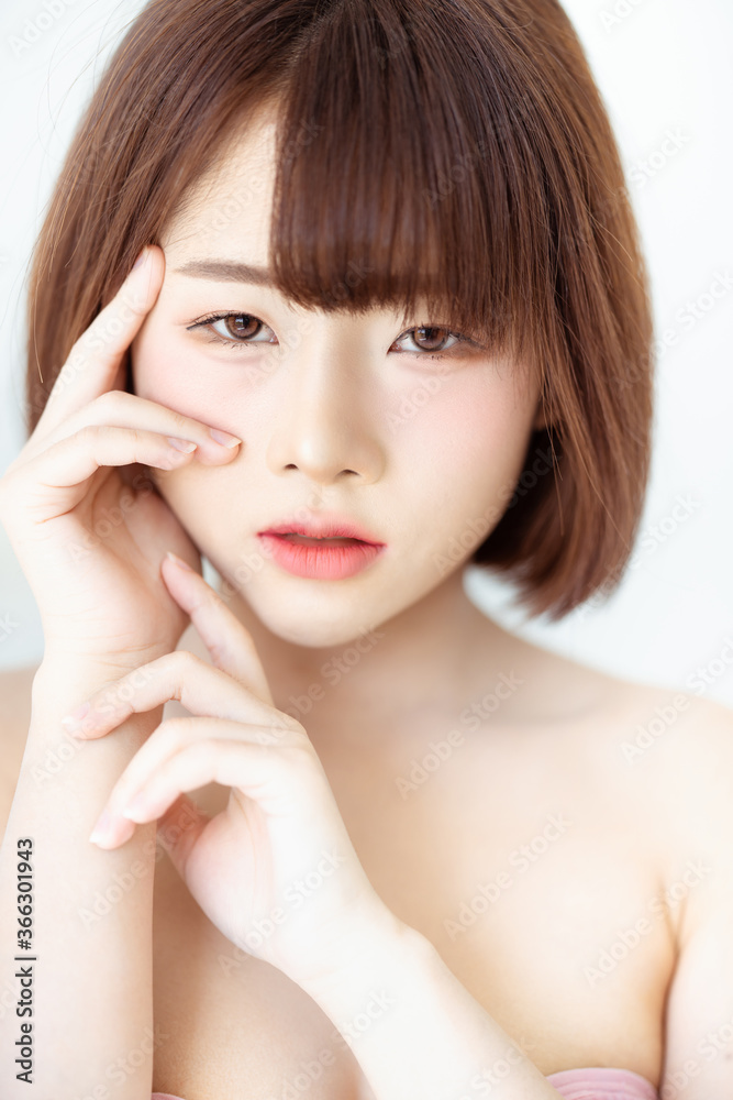 Headshot portrait of young asian woman sexy girl using as background cosmetics woman makeup fashion people model Headshot portrait of young asian woman sexy girl using as background cosmetics woman makeup fashion people model