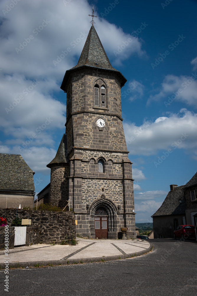  stone chuch cantoin, aveyron, france, beautiful French Village .