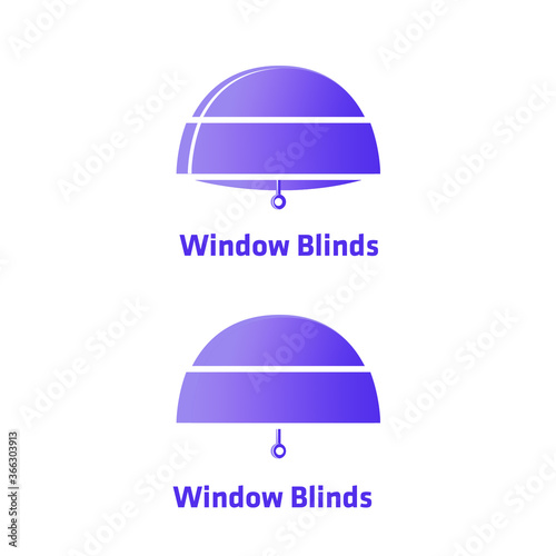 Vector illustration of window blinds