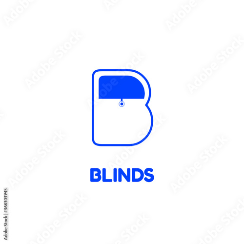 Vector illustration of window blinds