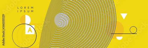 Background with optical illusion. Pattern can be used as a template for brochure, annual report, magazine, poster, presentation, flyer or banner. 3d vector illustration.