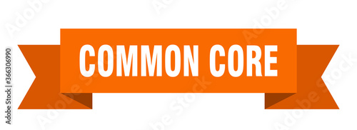 common core ribbon. common core paper band banner sign