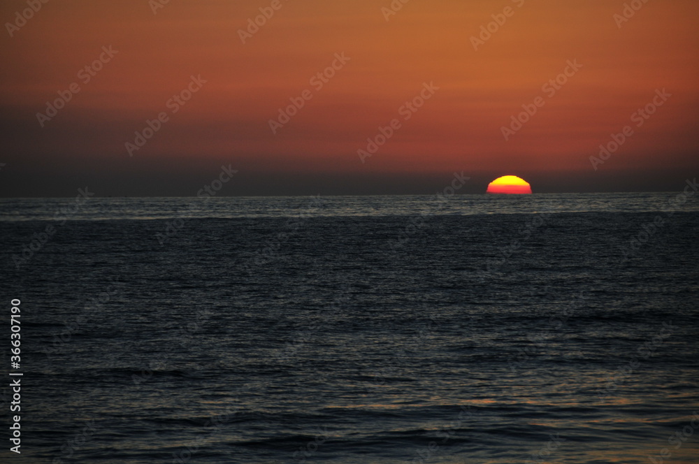 Sunset at El Palmar, Costa de la Luz, Vejer de la Frontera, Andalusia