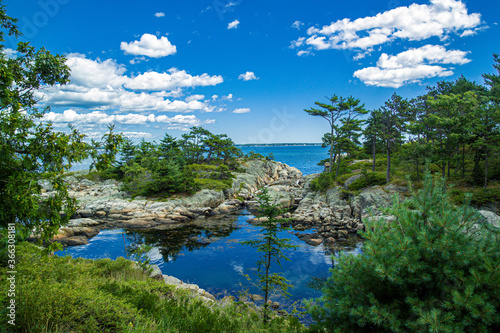 View of Sheepscot Bay from Georgetown Maine