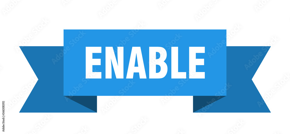 enable ribbon. enable paper band banner sign enable ribbon. enable paper band banner sign