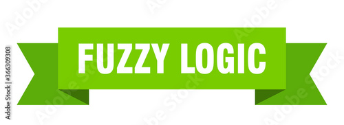 fuzzy logic ribbon. fuzzy logic paper band banner sign