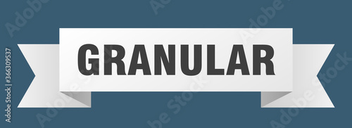 granular ribbon. granular paper band banner sign