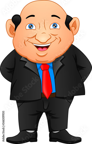 happy boss cartoon