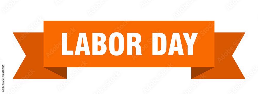 labor day ribbon. labor day paper band banner sign labor day ribbon. labor day paper band banner sign