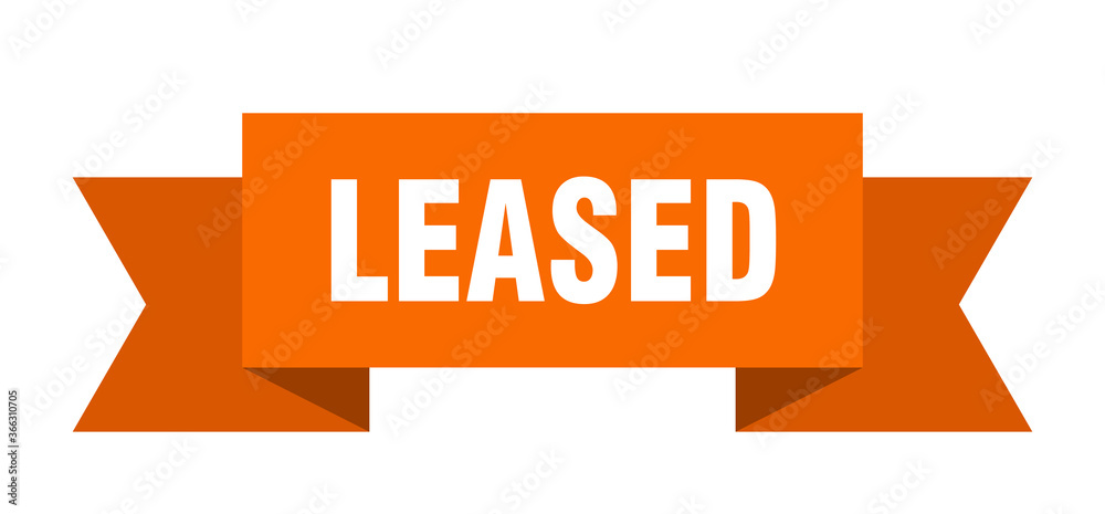 leased ribbon. leased paper band banner sign