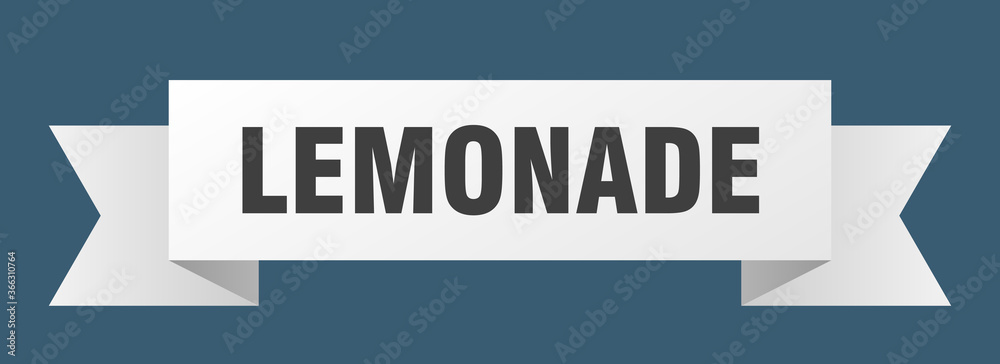 lemonade ribbon. lemonade paper band banner sign lemonade ribbon. lemonade paper band banner sign