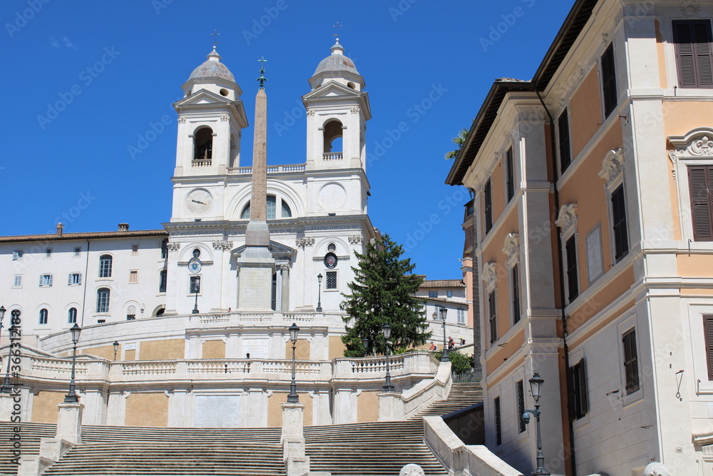 famous landmark spanish steps piazza spagna rome itally