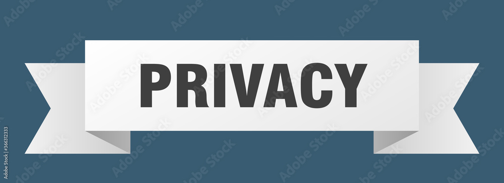 privacy ribbon. privacy paper band banner sign privacy ribbon. privacy paper band banner sign