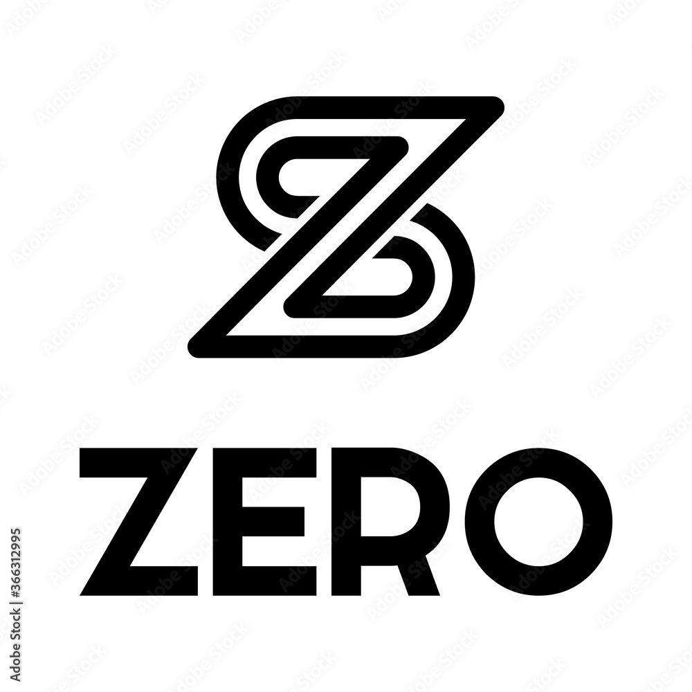 Initial letter S and Z, SZ, ZS, overlapping interlock monogram logo, white color on black background Initial letter S and Z, SZ, ZS, overlapping interlock monogram logo, white color on black background