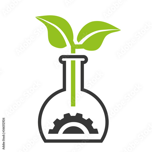 icon biological engineering - icon vector