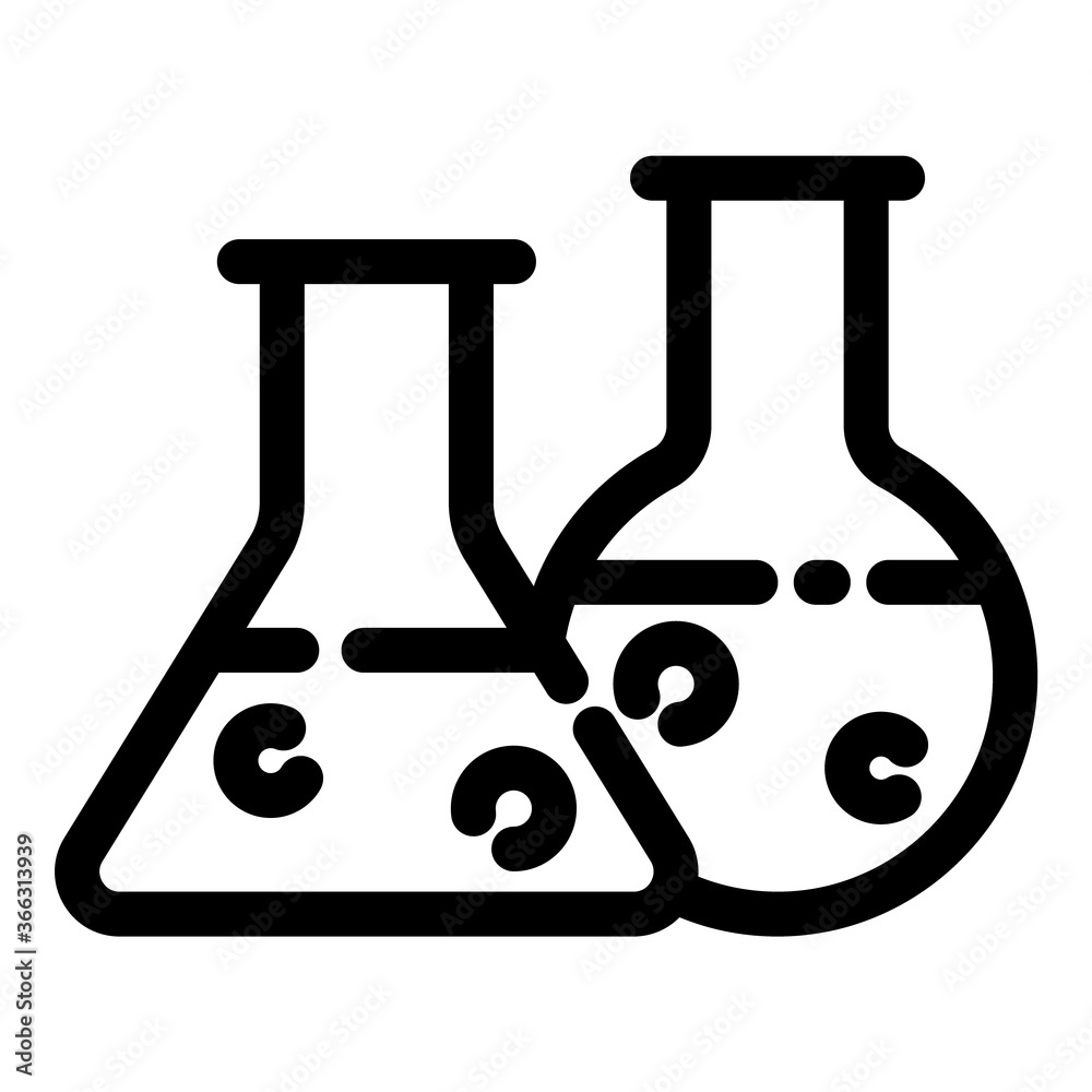 Flask Flat Icon Isolated On White Background Flask Flat Icon Isolated On White Background