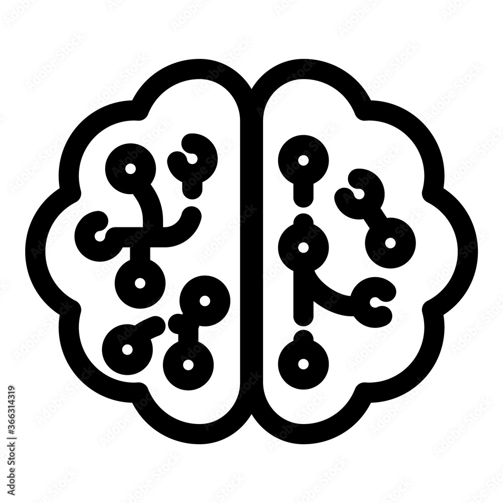 Mind Flat Icon Isolated On White Background Mind Flat Icon Isolated On White Background