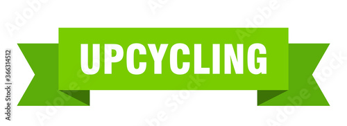 upcycling ribbon. upcycling paper band banner sign