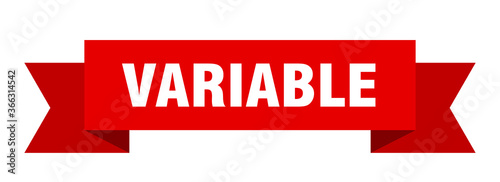 variable ribbon. variable paper band banner sign
