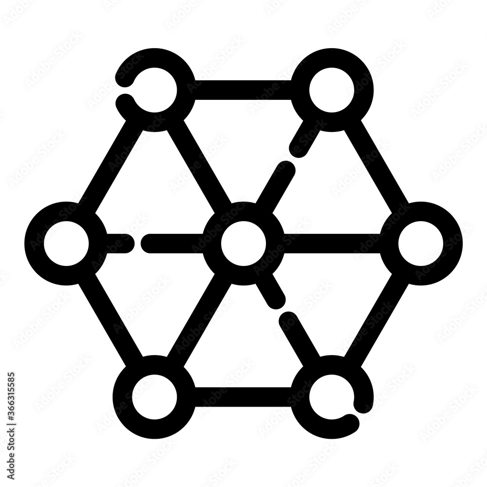 Atom Chemistry Flat Icon Isolated On White Background Atom Chemistry Flat Icon Isolated On White Background