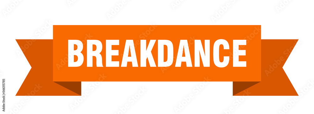 breakdance ribbon. breakdance paper band banner sign breakdance ribbon. breakdance paper band banner sign