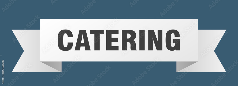 catering ribbon. catering paper band banner sign catering ribbon. catering paper band banner sign